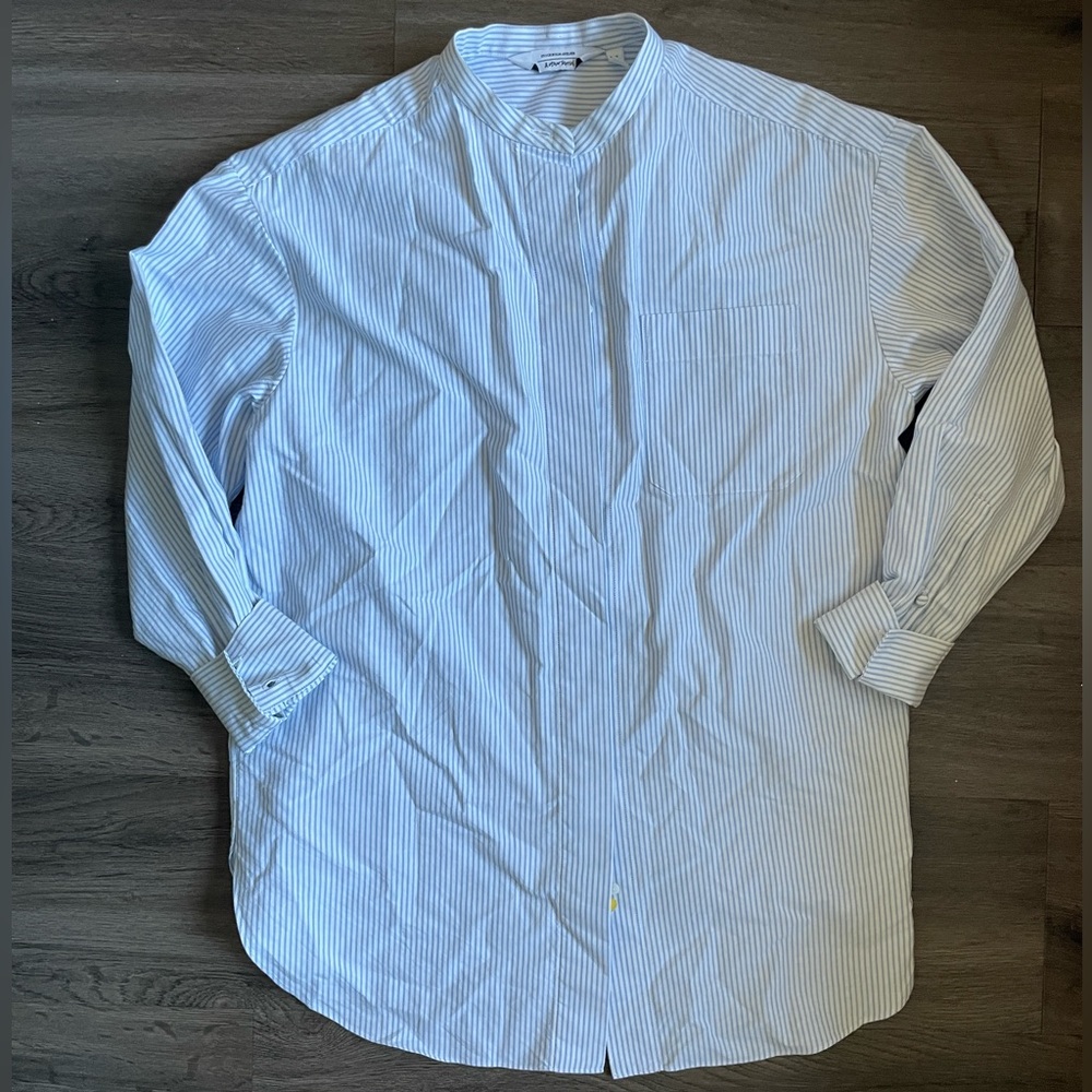 Vertical Striped Woman’s Button Down